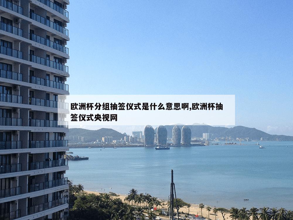 欧洲杯分组抽签仪式是什么意思啊,欧洲杯抽签仪式央视网